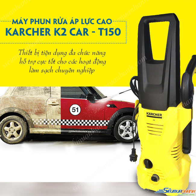 Máy phun rửa áp lực cao Karcher K2 Car T150